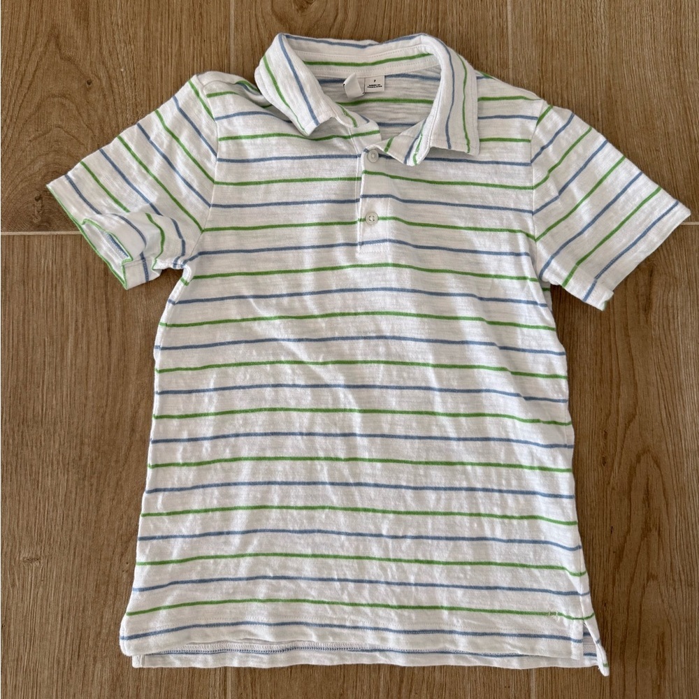 Janie and Jack The Striped Pique Polo - Picture 2 of 4